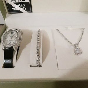 Cote D'Azur Vintage Watch & Costume Jewelry Set